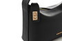 Vince Camuto Novara - Bolso de mano negro en piel de polivinilo, 24x10x16 cm
